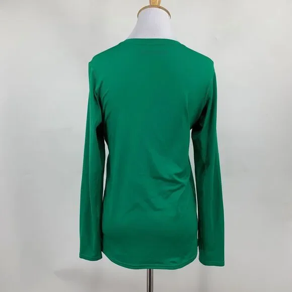 Patagonia Shirt Womens XS Extra Small Green Capilene Daily Crew Neck Base Layer - Picture 5 of 14